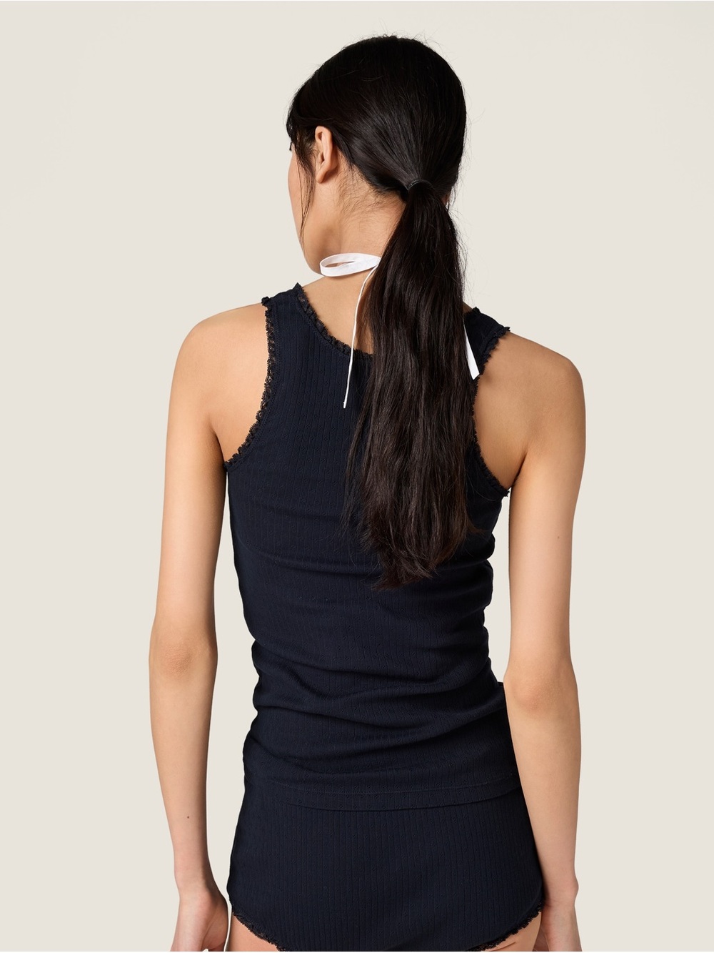 Miu Miu Garment-dyed cotton tank top It38 - Picture 4 of 6